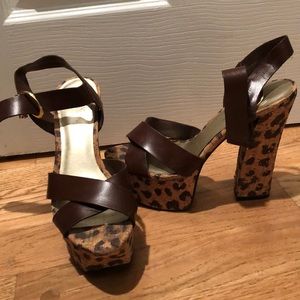 Chunky Cheetah Heels